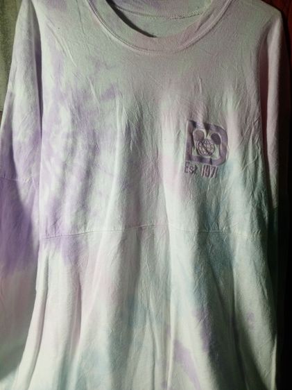 อื่นๆ โอเวอร์เชิ้ต อื่นๆ แขนยาว เสื้อยืดลายสปิริต วอลท์ ดิสนีย์ เวิลด์ มัดย้อม ทรงหลวม ฟูฟ่อง ประดับกลิตเตอร์ ไซส์ L