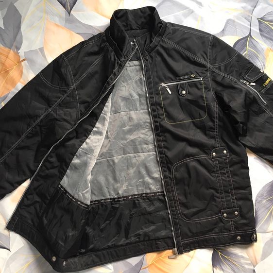 เสื้อแจ็คเก็ต Four Nine สีดำ งานแรร์ สไตล์วินเทจ สภาพดี รูปที่ 6