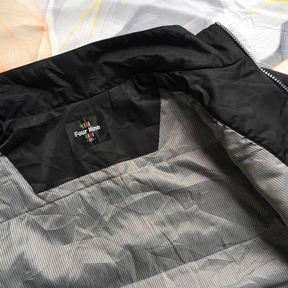 เสื้อแจ็คเก็ต Four Nine สีดำ งานแรร์ สไตล์วินเทจ สภาพดี รูปที่ 8