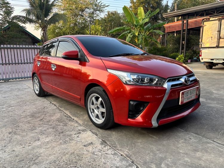 Toyota Yaris 2014 1.2 G Sedan เบนซิน ไม่ติดแก๊ส เกียร์อัตโนมัติ ส้ม รูปที่ 2