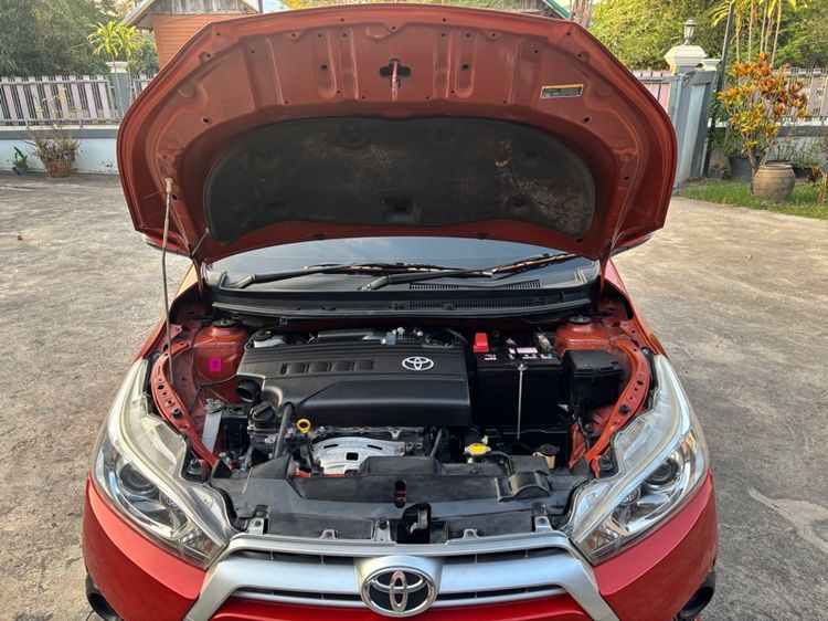 Toyota Yaris 2014 1.2 G Sedan เบนซิน ไม่ติดแก๊ส เกียร์อัตโนมัติ ส้ม รูปที่ 4
