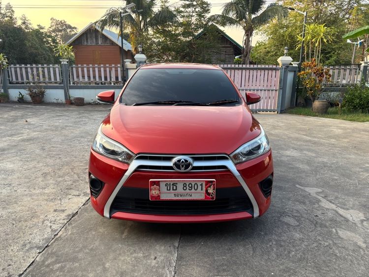 Toyota Yaris 2014 1.2 G Sedan เบนซิน ไม่ติดแก๊ส เกียร์อัตโนมัติ ส้ม รูปที่ 3