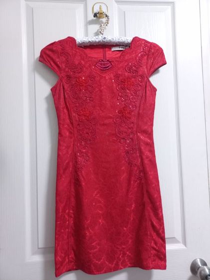 เดรส กี่เพ้า ชุดจีน กระโปรงยาว สวยๆ มือสอง 99บาท  รับตรุษจีน พร้อมส่งทั่วไทย รูปที่ 6