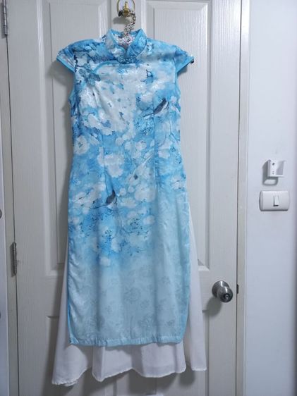 เดรส กี่เพ้า ชุดจีน กระโปรงยาว สวยๆ มือสอง 99บาท  รับตรุษจีน พร้อมส่งทั่วไทย รูปที่ 16