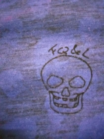 Blue skull shirt รูปที่ 2