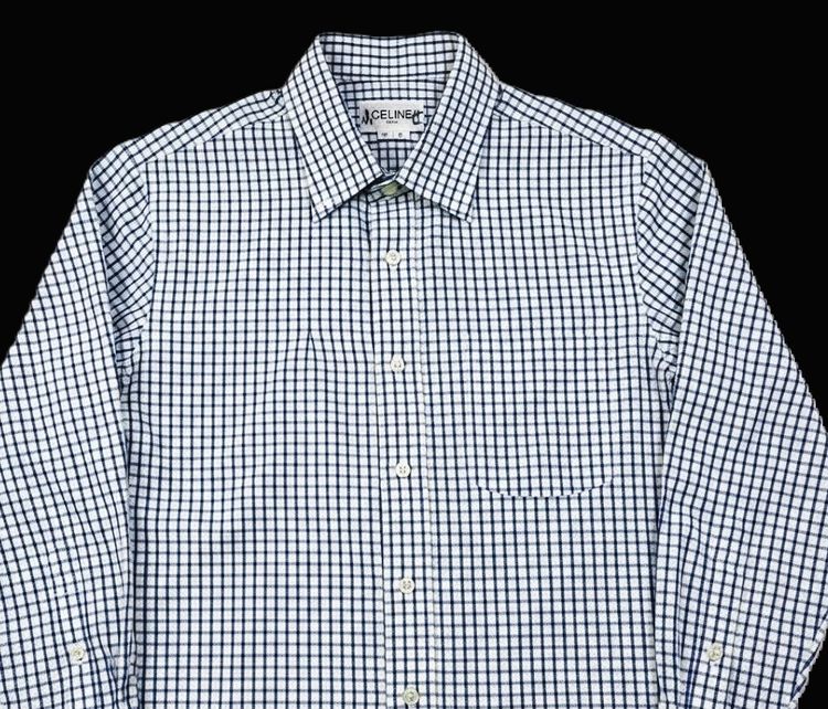 เสื้อ shirt แขนยาว  Celine Paris Square Patterned Shirt Button Ups  รูปที่ 3