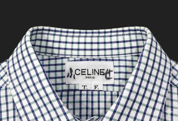 เสื้อ shirt แขนยาว  Celine Paris Square Patterned Shirt Button Ups  รูปที่ 2