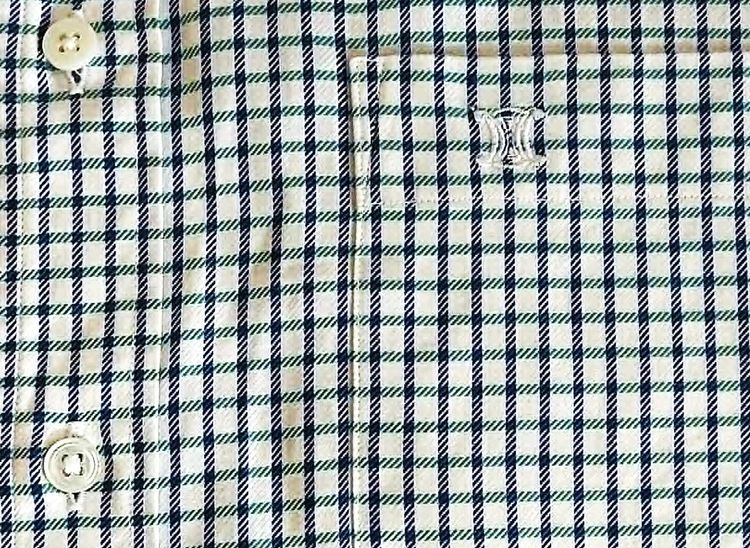เสื้อ shirt แขนยาว  Celine Paris Square Patterned Shirt Button Ups  รูปที่ 4
