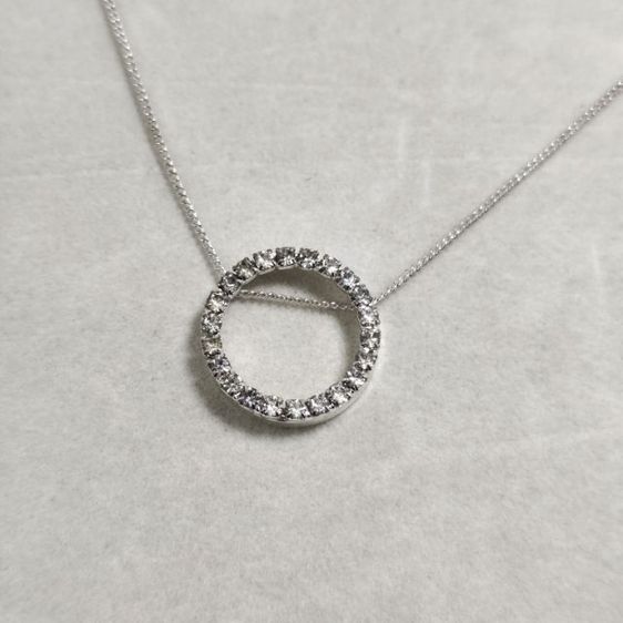 🔖สร้อยสีเงิน จี้คริสตัล ของจริงสวยมาก งานจากญี่ปุ่น รูปที่ 5