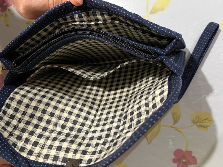 กระเป๋าผ้า คล้องมือ ใบยาว มือสอง รูปที่ 4