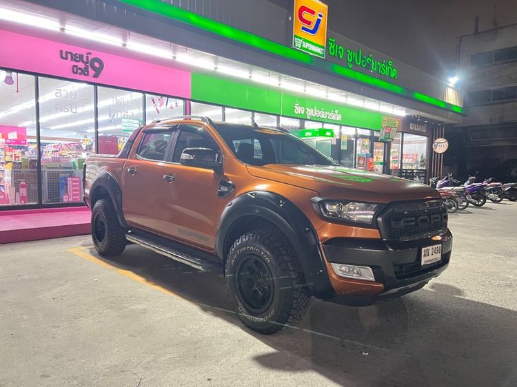 Ford Ranger 2017 2.2 Hi-Rider Wildtrak ดีเซล เกียร์ธรรมดา ส้ม รูปที่ 3