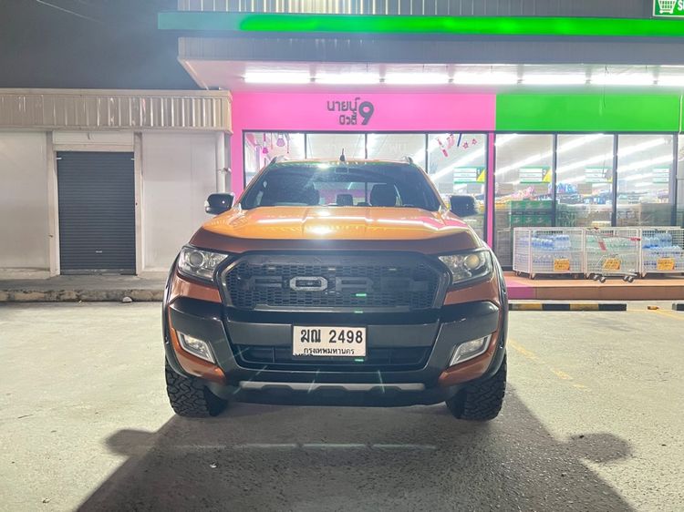 Ford Ranger 2017 2.2 Hi-Rider Wildtrak ดีเซล เกียร์ธรรมดา ส้ม รูปที่ 2