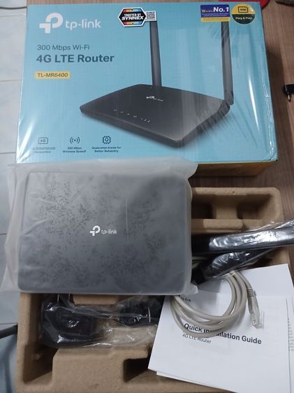 TP Link รุ่น TL-MR6400 ใส่ซิม 4G มี Port Lan ครบยกกล่อง