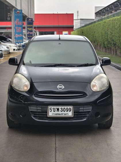 Nissan March 2013 1.2 E Sedan เบนซิน ไม่ติดแก๊ส เกียร์อัตโนมัติ ดำ รูปที่ 2