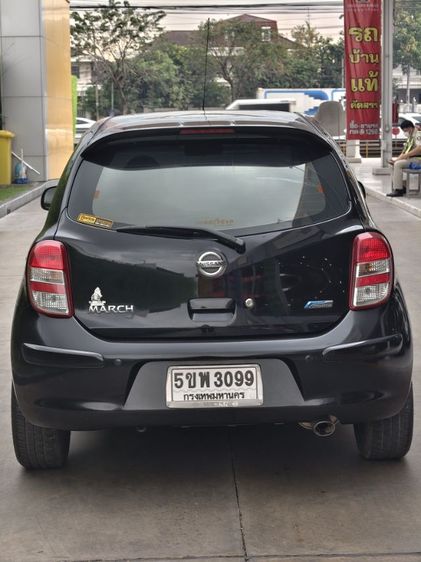 Nissan March 2013 1.2 E Sedan เบนซิน ไม่ติดแก๊ส เกียร์อัตโนมัติ ดำ รูปที่ 4