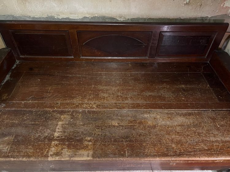 เตียง-โซฟาไม้สักโบราณ เตียงคันซึง รูปที่ 3