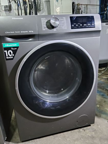 ฝาหน้า Hisense เครื่องซักผ้าไฮเซ่นอบแห้งในตัว 10 กิโลกรัม
