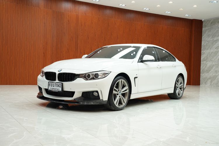 BMW Series 4 2015 420d Sedan ดีเซล เกียร์อัตโนมัติ ขาว รูปที่ 4