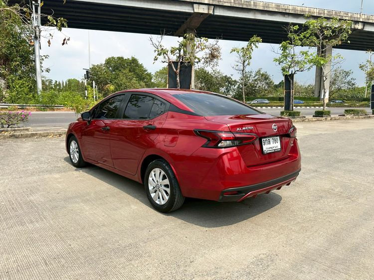 Nissan Almera 2019 1.0 V Sedan เบนซิน ไม่ติดแก๊ส เกียร์อัตโนมัติ แดง รูปที่ 4