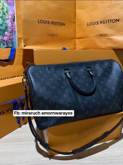 LV Keepall 45 Monogram Eclipse Microcchip Y.24 รูปที่ 3