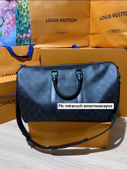LV Keepall 45 Monogram Eclipse Microcchip Y.24 รูปที่ 5