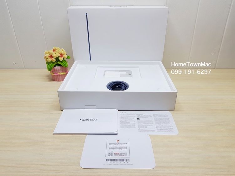 MacbookAir (Retina13-inch, 2022) M2 8-Core CPU 8-Core GPU SSD 256Gb Ram 16Gb สี Midnight ใช้น้อย ชาร์จ 3 ไซเคิล มีประกัน รูปที่ 2