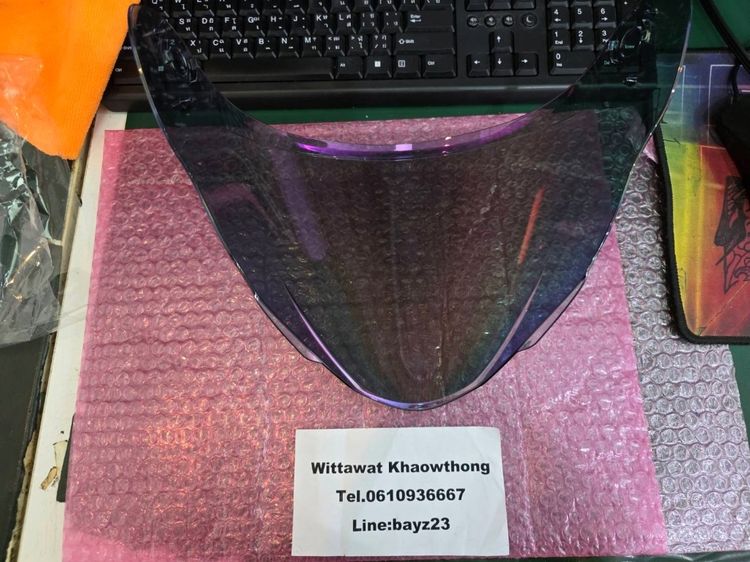 ชิลด์หน้าหมวก MT cosmo sv สีปรอทรุ้ง ของแท้ , .ชิลด์หน้าหมวก NHK S1 gp pro สีปรอทม่วง ของแท้ สีหายาก รูปที่ 5