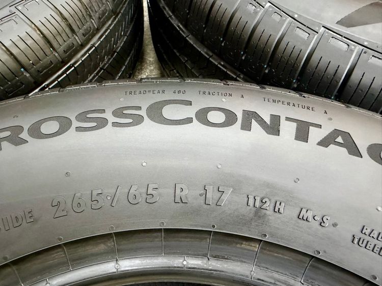 ยางถอดป้ายแดงขอบ 17” ยี่ห้อ CONTINENTAL  ขนาด 265-65R17 ปี 25 ตุ่มหน้ายางยังอยู่ครบ รูปที่ 3