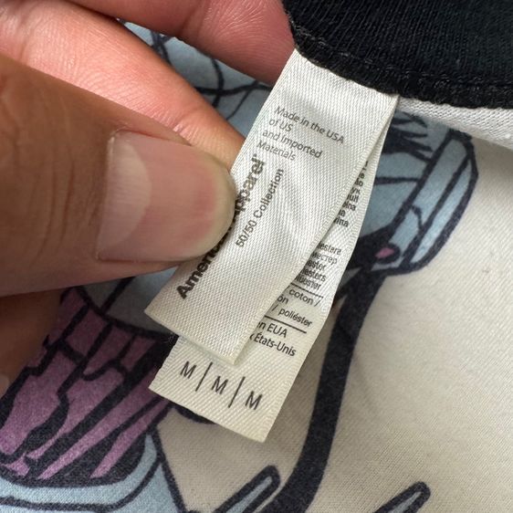 เสื้อยืดแขนสามส่วน Size M  รูปที่ 5