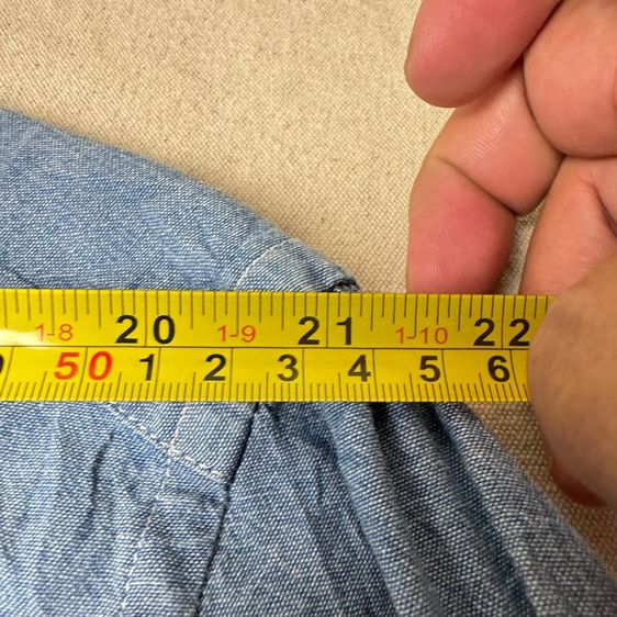 เสื้อเชิ้ต​ GAP ผ้าสวย เหมือน Chambray​ Size L รูปที่ 11