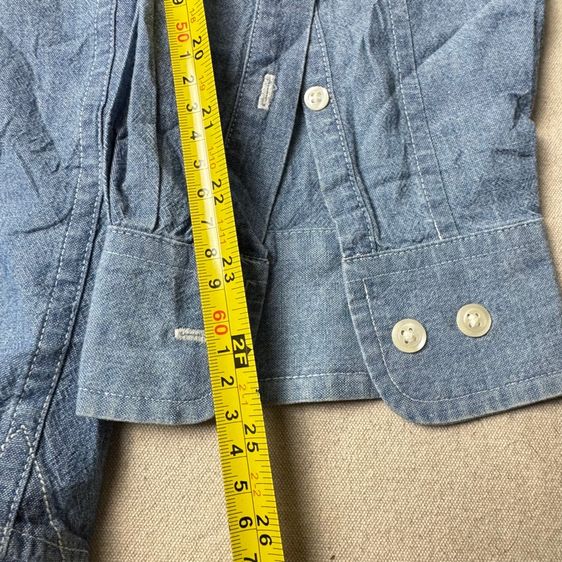 เสื้อเชิ้ต​ GAP ผ้าสวย เหมือน Chambray​ Size L รูปที่ 10