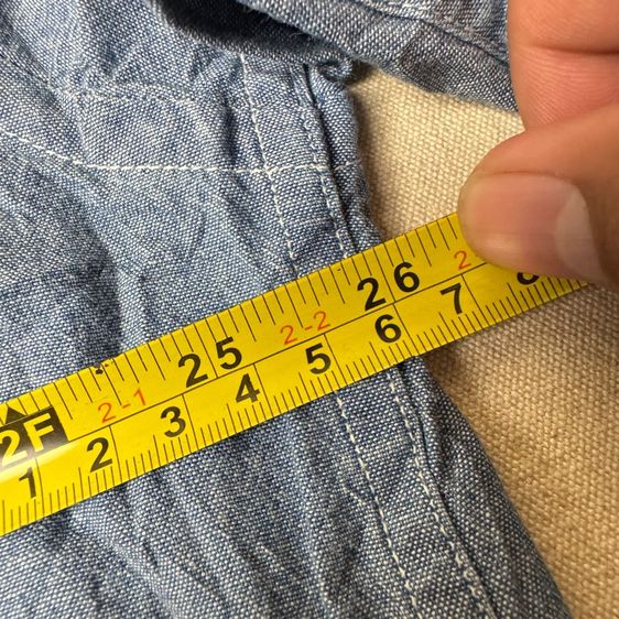 เสื้อเชิ้ต​ GAP ผ้าสวย เหมือน Chambray​ Size L รูปที่ 9