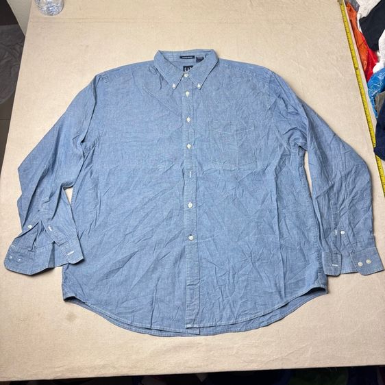 เสื้อเชิ้ต​ GAP ผ้าสวย เหมือน Chambray​ Size L รูปที่ 7