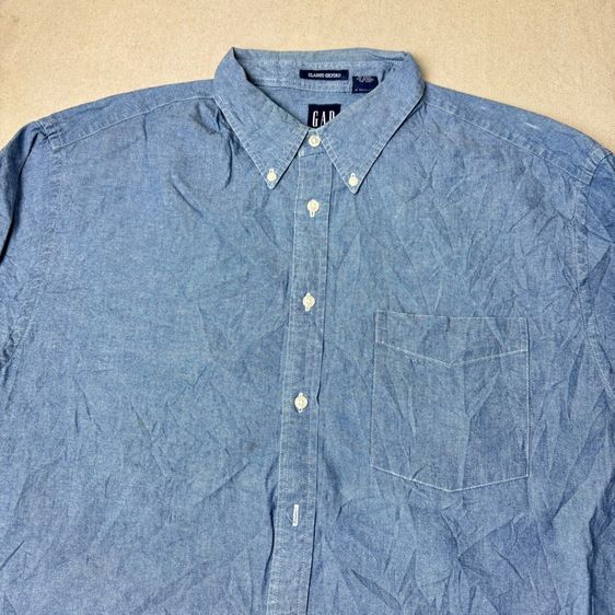 เสื้อเชิ้ต​ GAP ผ้าสวย เหมือน Chambray​ Size L รูปที่ 4