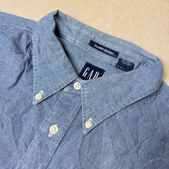 เสื้อเชิ้ต​ GAP ผ้าสวย เหมือน Chambray​ Size L รูปที่ 3