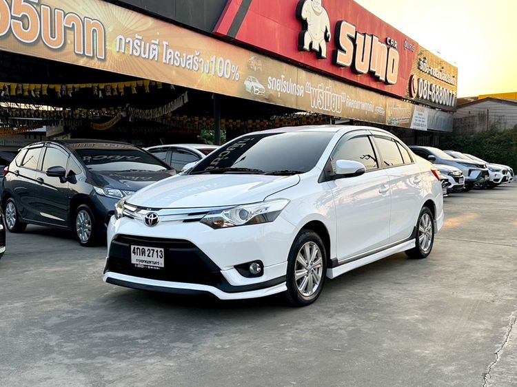 Toyota Vios 2015 1.5 G Sedan เบนซิน ไม่ติดแก๊ส เกียร์อัตโนมัติ ขาว