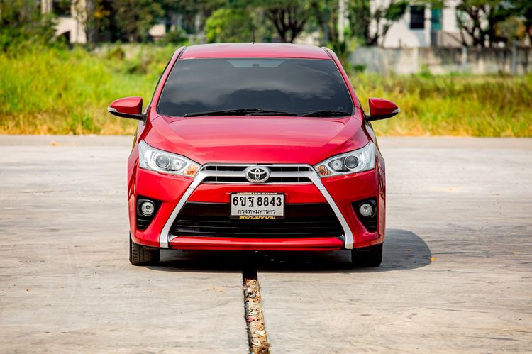 Toyota Yaris 2015 1.2 G Sedan เบนซิน เกียร์อัตโนมัติ แดง รูปที่ 2