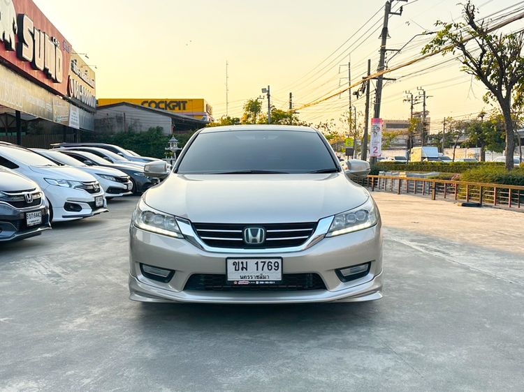 Honda Accord 2013 2.4 Tech Sedan เบนซิน ไม่ติดแก๊ส เกียร์อัตโนมัติ บรอนซ์ทอง รูปที่ 2