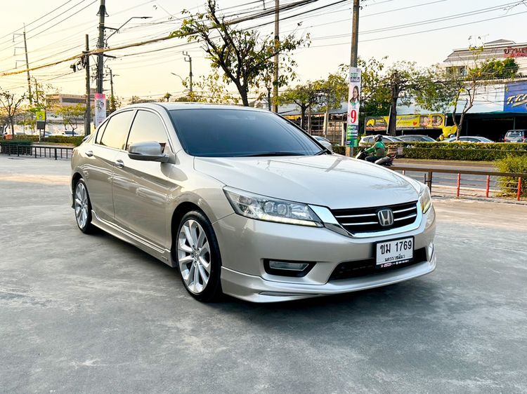 Honda Accord 2013 2.4 Tech Sedan เบนซิน ไม่ติดแก๊ส เกียร์อัตโนมัติ บรอนซ์ทอง รูปที่ 3