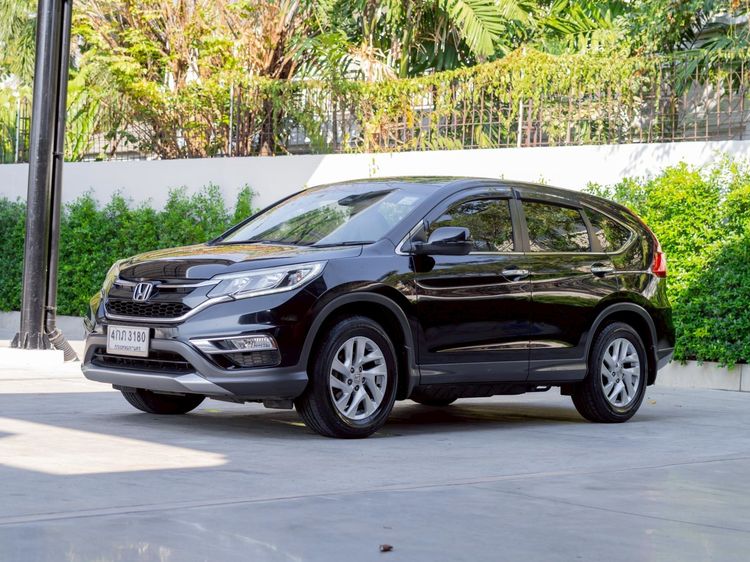 Honda CR-V 2015 2.0 E 4WD Utility-car เบนซิน ไม่ติดแก๊ส เกียร์อัตโนมัติ ดำ รูปที่ 3