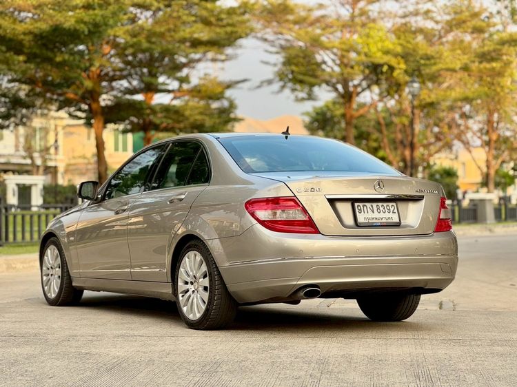 Mercedes-Benz C-Class 2008 C200 Sedan เบนซิน ไม่ติดแก๊ส เกียร์อัตโนมัติ เทา รูปที่ 4