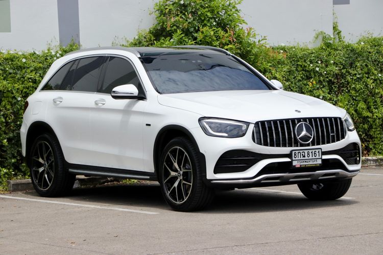 Mercedes-Benz GLC-Class 2020 GLC300e Utility-car ปลั๊กอินไฮบริด (PHEV) ไม่ติดแก๊ส เกียร์อัตโนมัติ ขาว รูปที่ 3