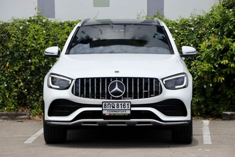 Mercedes-Benz GLC-Class 2020 GLC300e Utility-car ปลั๊กอินไฮบริด (PHEV) ไม่ติดแก๊ส เกียร์อัตโนมัติ ขาว รูปที่ 2