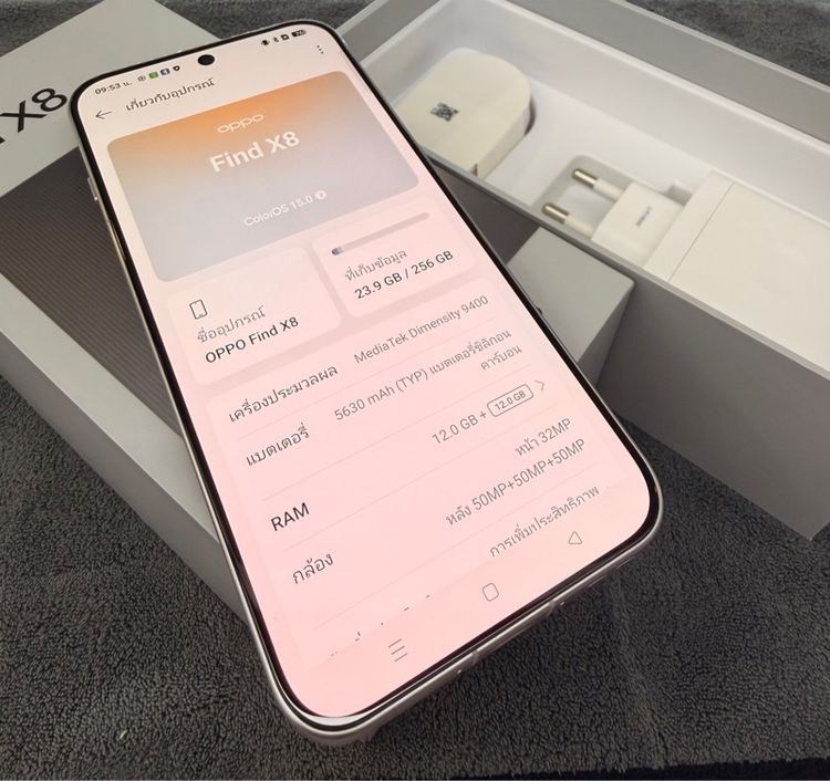 Oppo FineX8(5G) Ram12 Rom 256 แท้ศูนย์ไทย รูปที่ 7