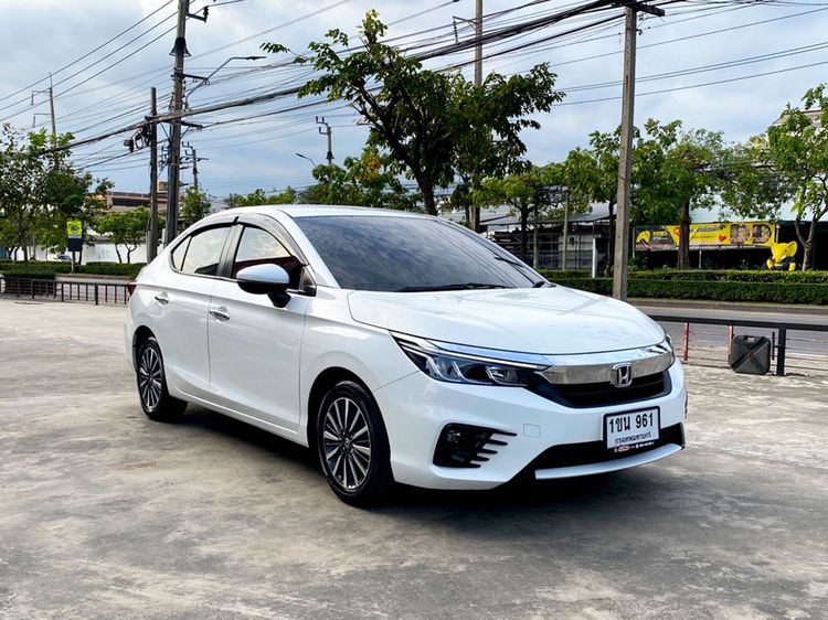 Honda City 2021 1.0 SV Sedan เบนซิน ไม่ติดแก๊ส เกียร์อัตโนมัติ ขาว รูปที่ 3