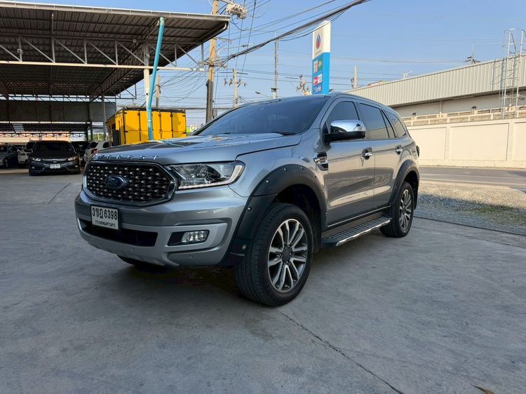 Ford Everest 2022 2.0 Titanium Plus Sedan ดีเซล ไม่ติดแก๊ส เกียร์อัตโนมัติ เทา รูปที่ 2