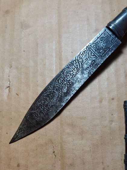 เครื่องรางมีดหมอนาคเกี้ยวหลวงพ่อเดิมใบ 5 นิ้วยาวรวม 9 นิ้วเก่า รูปที่ 7