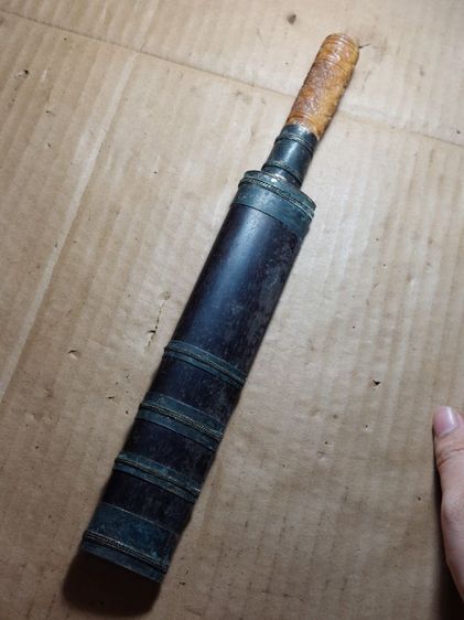 เครื่องรางมีดหมอลายนาคเกี้ยวหลวงพ่อเดิมวัดหนองโพใบเจ็ดยาวรวม 13 นิ้ว รูปที่ 7