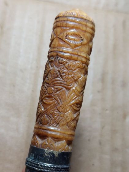 เครื่องรางมีดหมอลายนาคเกี้ยวหลวงพ่อเดิมวัดหนองโพใบเจ็ดยาวรวม 13 นิ้ว รูปที่ 2