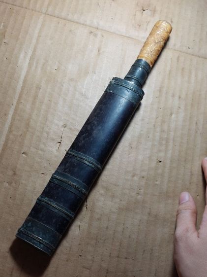 เครื่องรางมีดหมอลายนาคเกี้ยวหลวงพ่อเดิมวัดหนองโพใบเจ็ดยาวรวม 13 นิ้ว รูปที่ 11